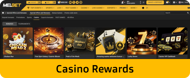 Melbet players can find a mix of promotional offers
