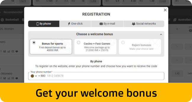 How to claim the Melbet welcome offer