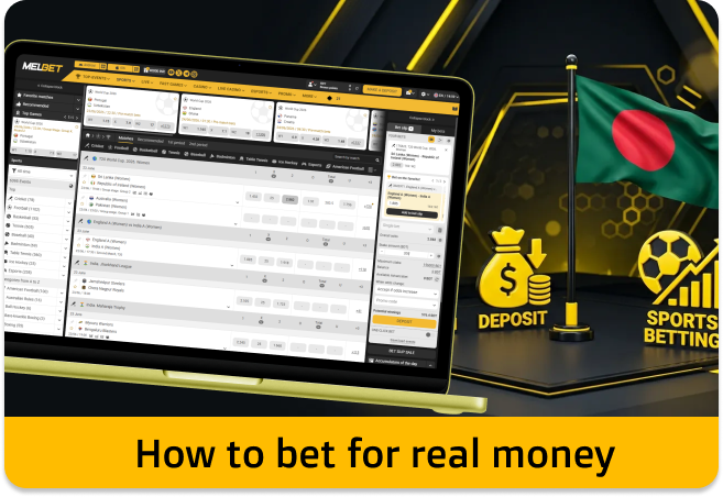 Melbet Bangladesh place a real-money bet